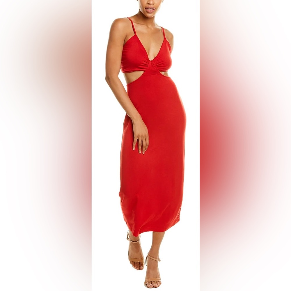 Walter Baker Red Cut Out Sandrine Dress Size Large (8-10) NWT